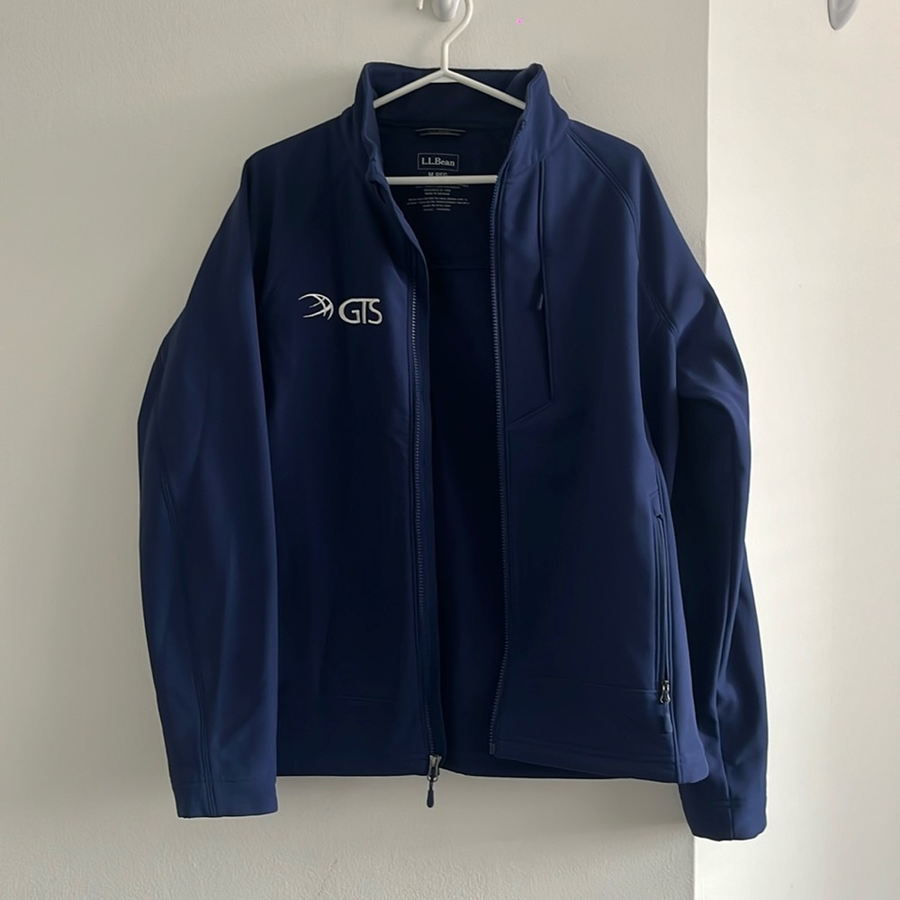 L.L. Bean Soft Shell Men’s Jacket in Blue Branded